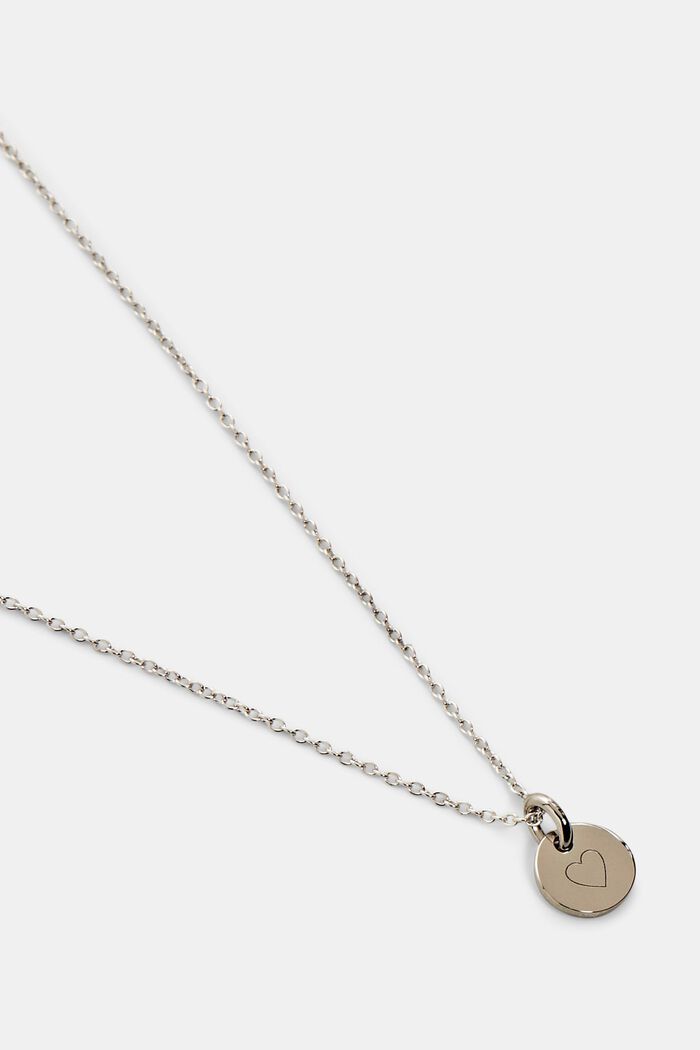 Kette mit graviertem Anhänger, Sterlingsilber