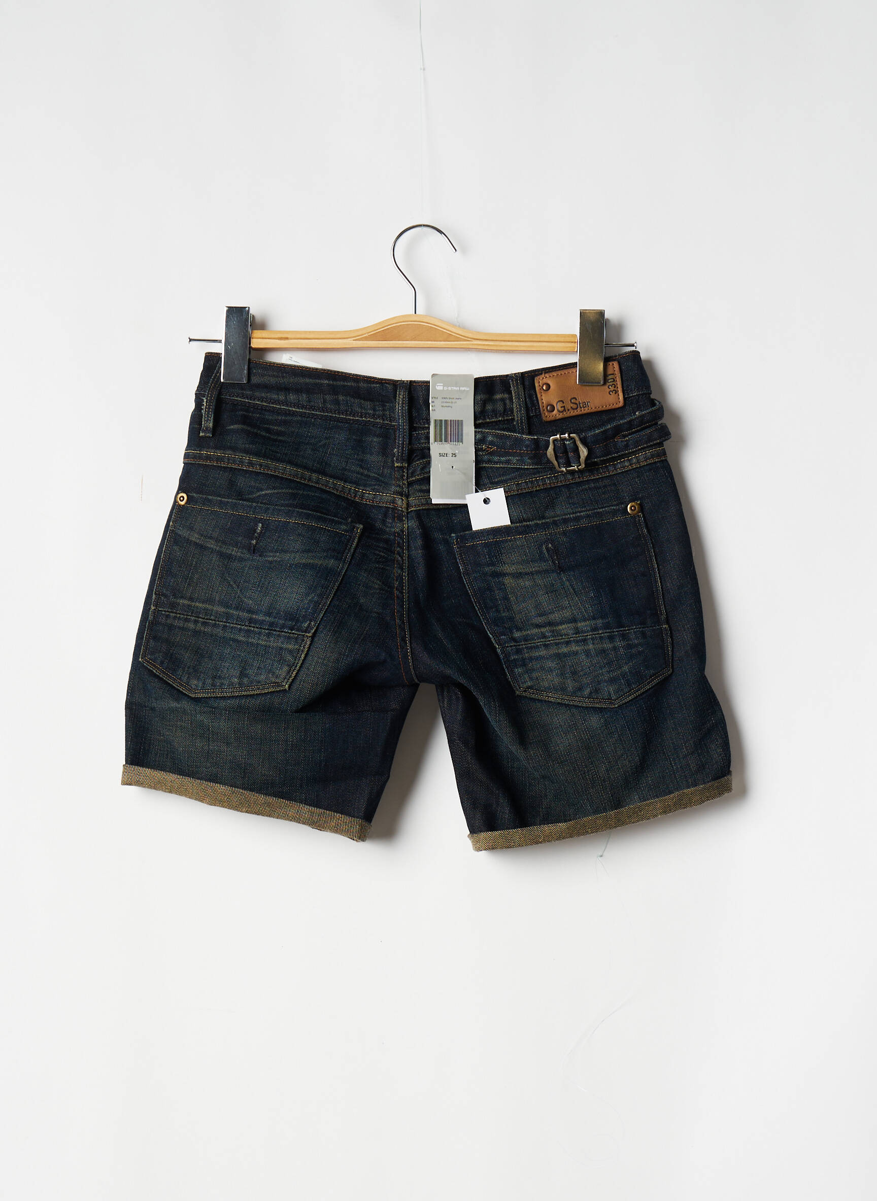 G Star Bermudas Femme couleur bleu