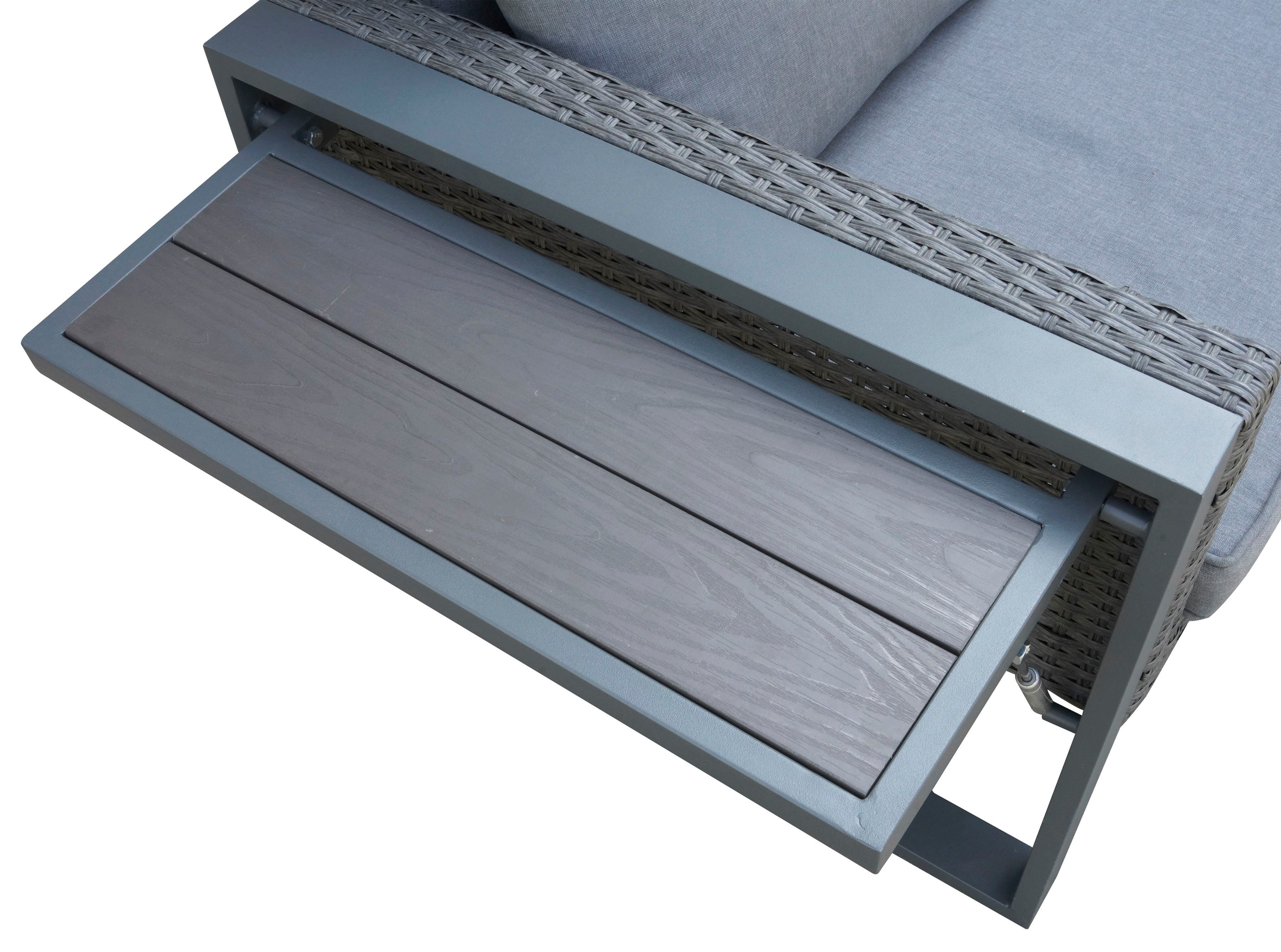 KONIFERA Gartenlounge-Set Cremona, (Set, 8-tlg), höhenverstellbarer Tisch