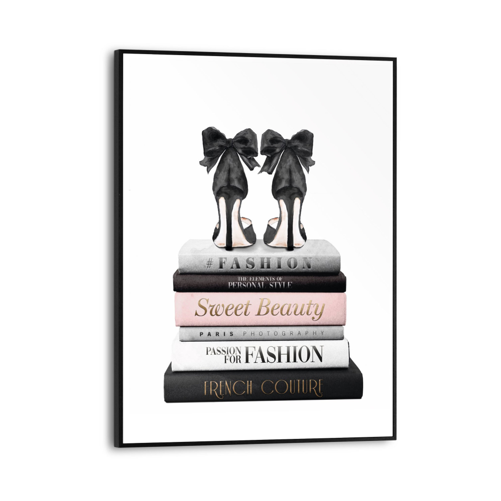 Rahmenbild Fashion Bücher