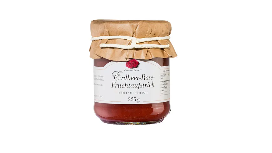 Gourmet Berner Erbeer-Rose Fruchtaufstrich 225 g