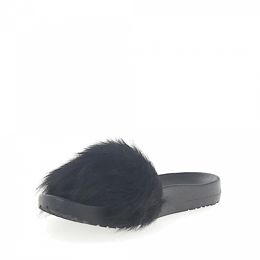 UGG - Sandalen Fellschaft schwarz - schwarz