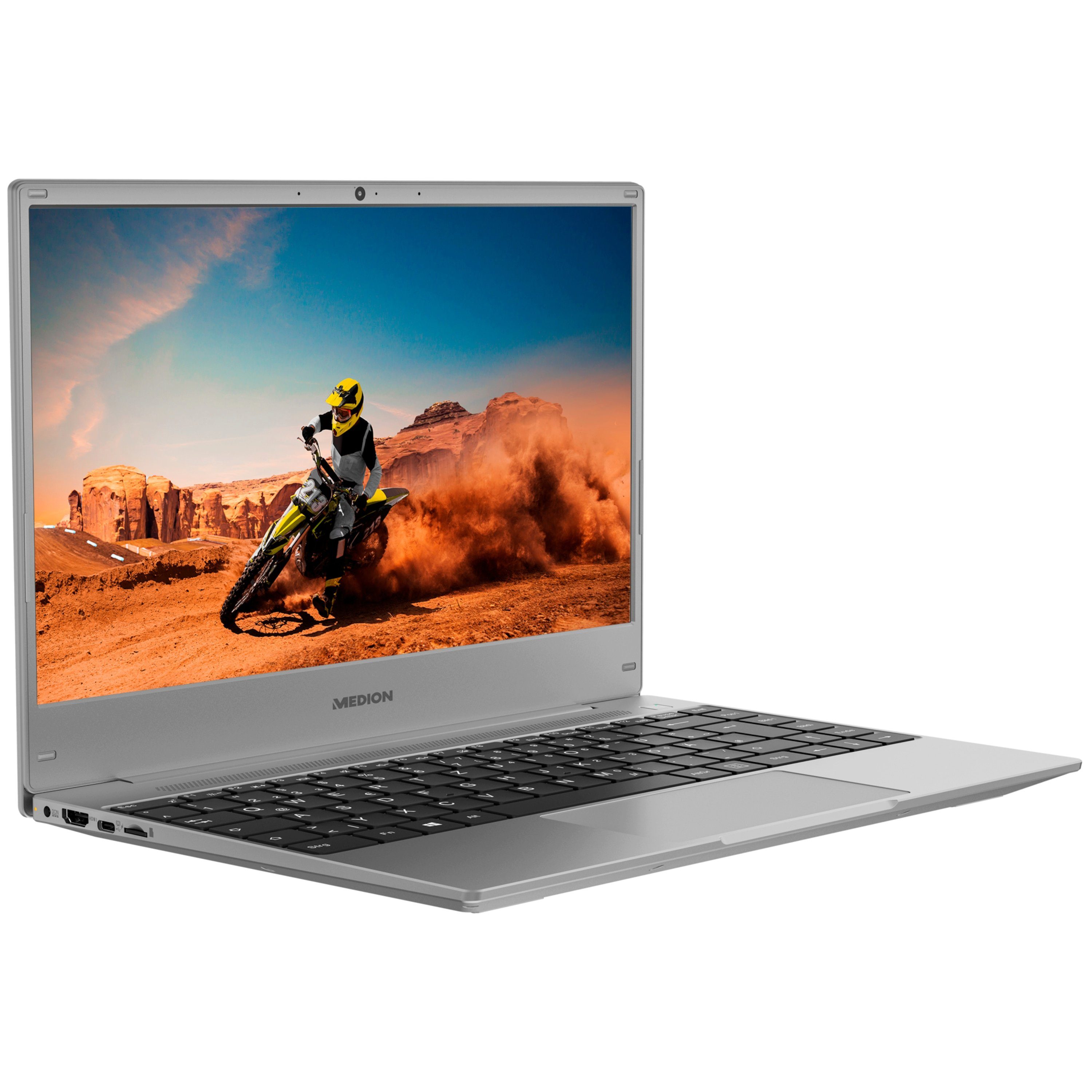 Medion® E13204 Notebook (33.7 cm/13.3 Zoll, Intel Pentium Silver N5030, Intel® UHD, 128 GB SSD, Full-HD Display, 4GB, Windows 11, MD64020)