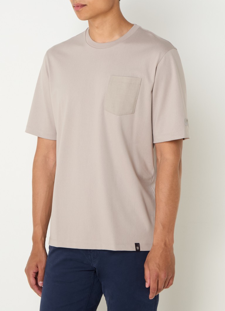 Tricou Boggi Milano cu buzunar la piept