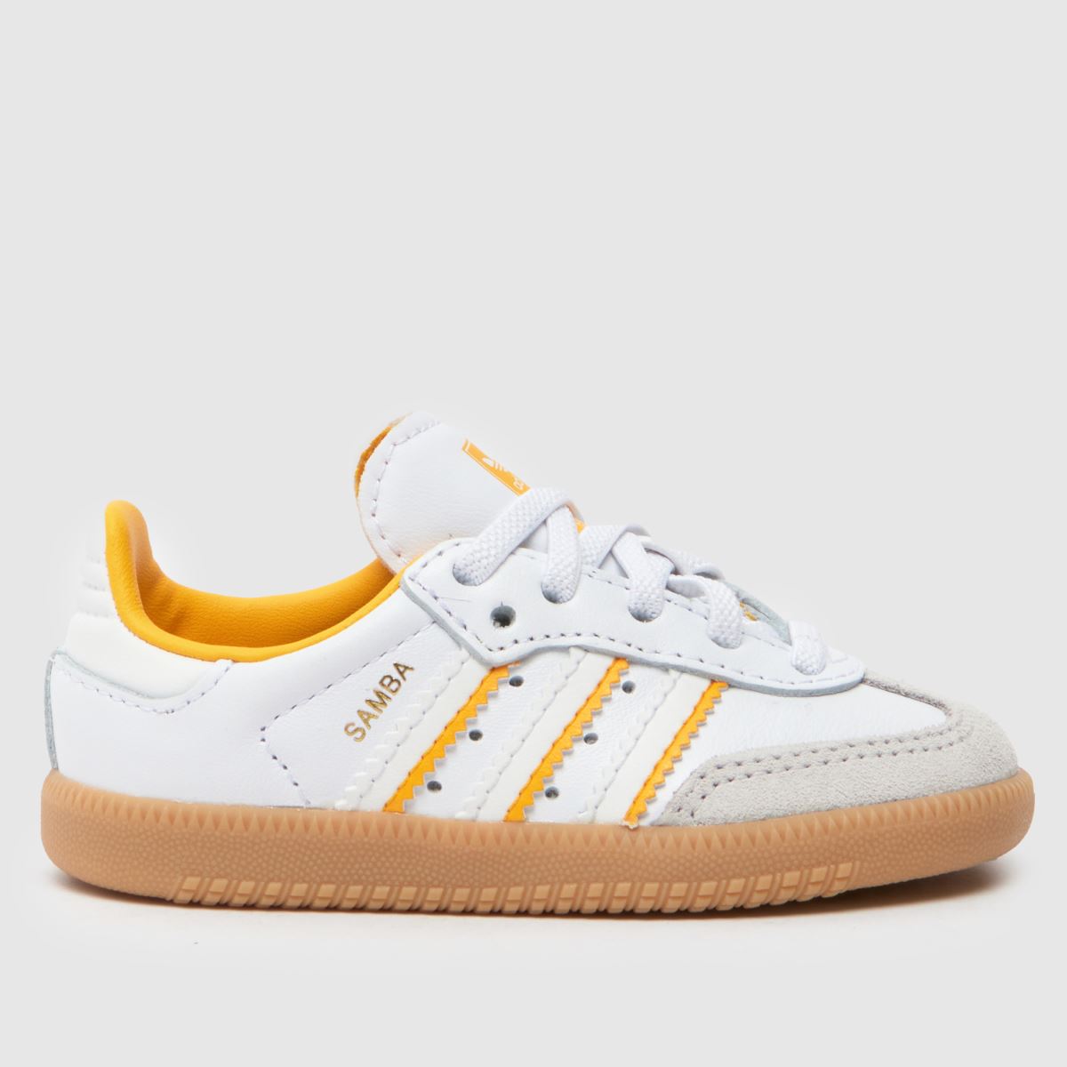 adidas vita & gula samba och småbarnsskor