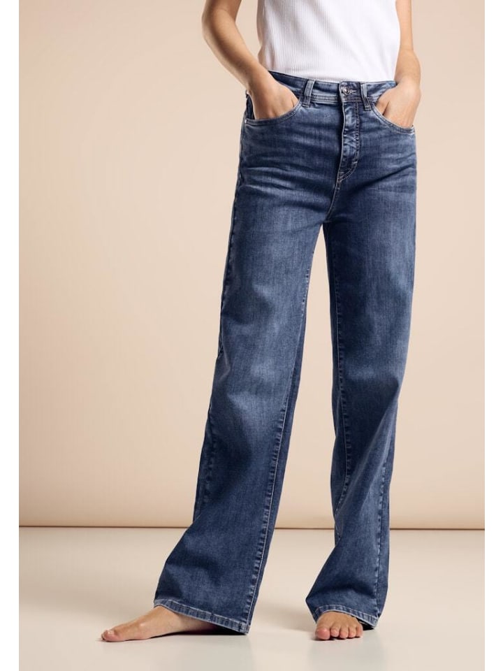 Street One Jeans in dark blue washed günstig kaufen