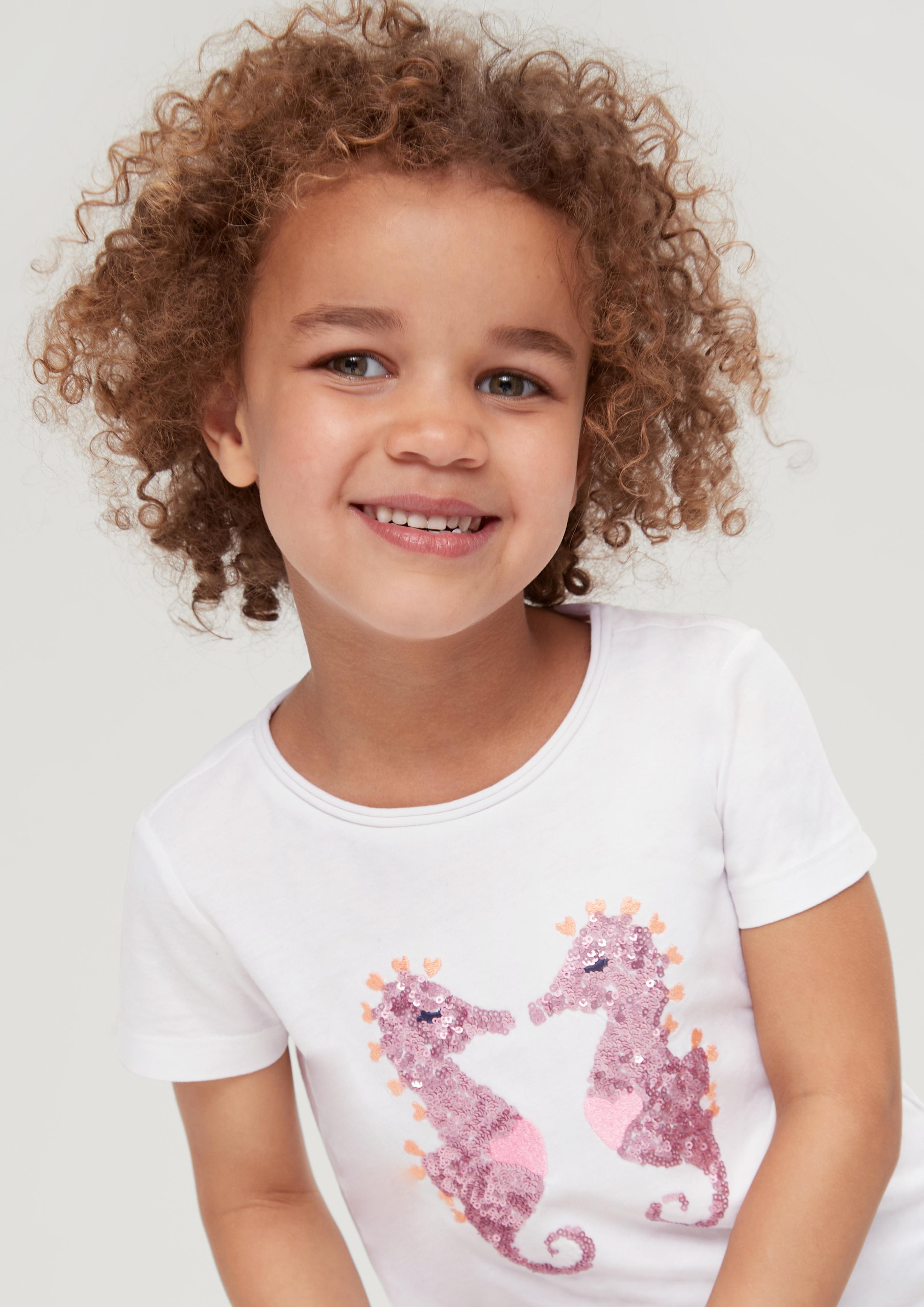 T-Shirt mit Pailletten  2130569-0100