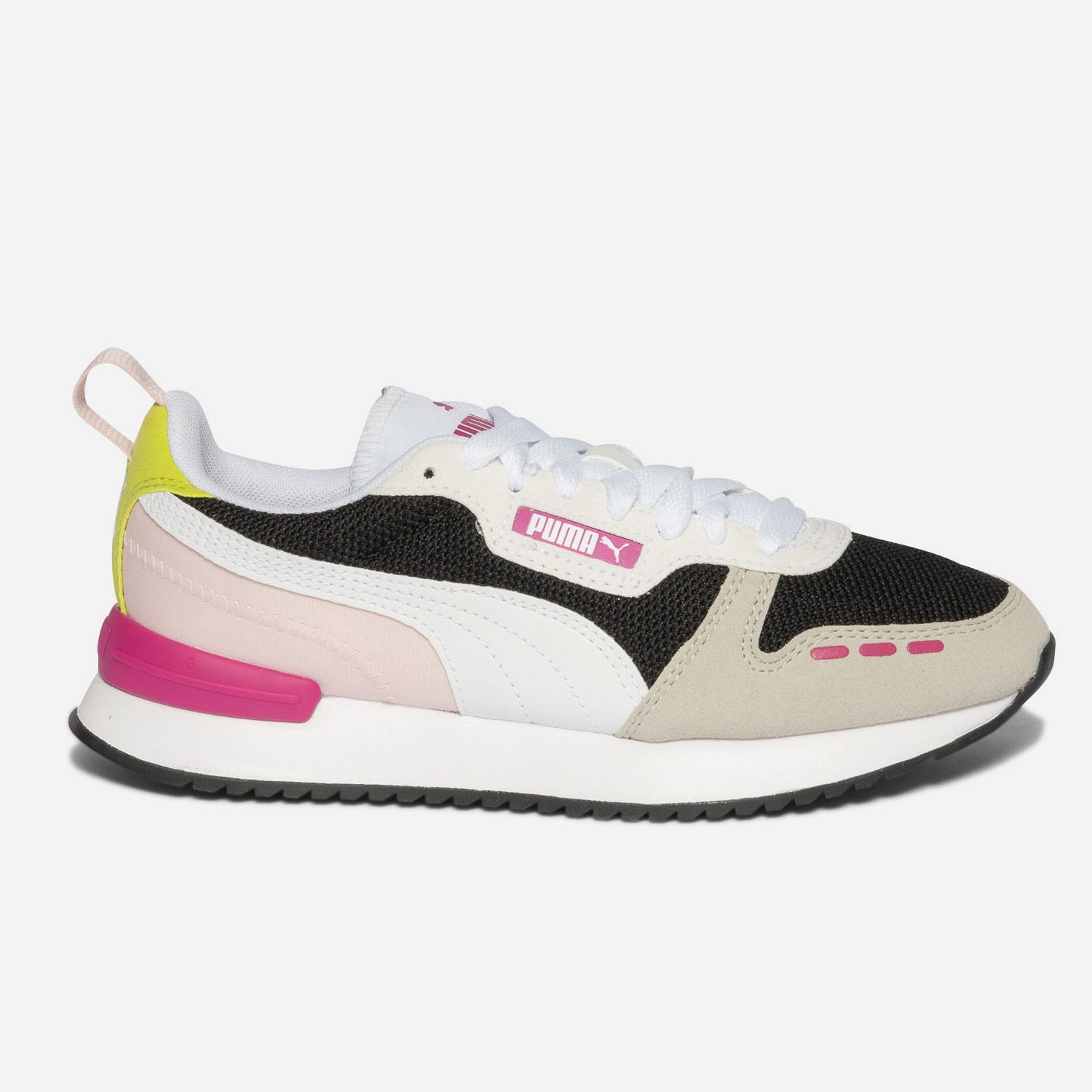 Tennis PUMA grise, noire, blanche et rose