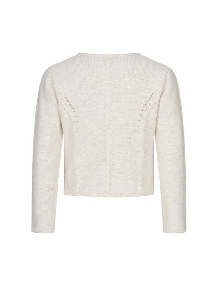 Nübler Kinderstrickjacke Amira Madl in Altweiß günstig kaufen