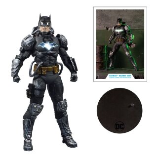 DC Multiverse Actionfigur Batman Hazmat Suit Gold Label Light Up Batman Symbol 18 cm