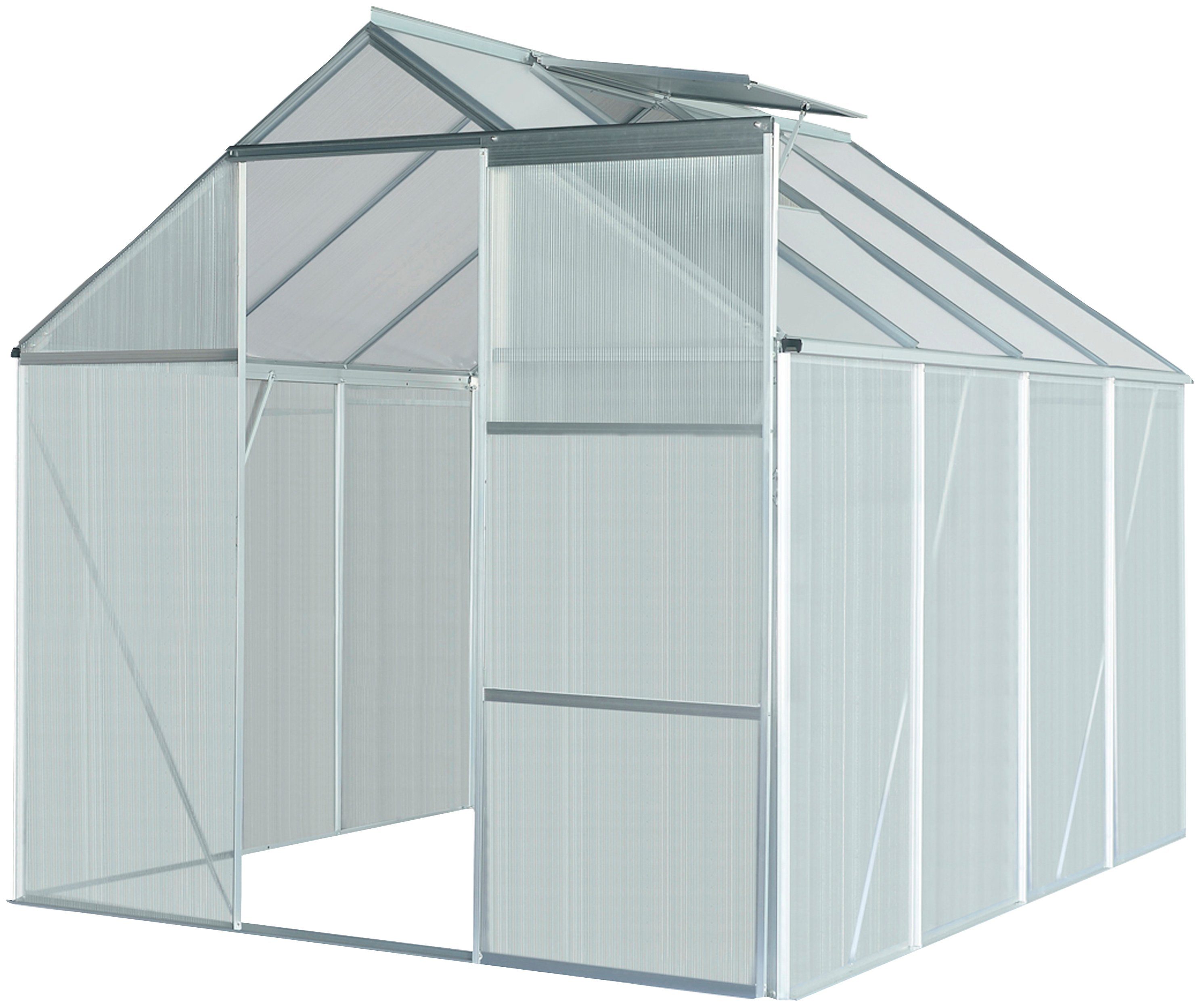 KONIFERA Gewächshaus Florenz, BxTxH: 190 x 253 x 195 cm, 4 mm Wandstärke