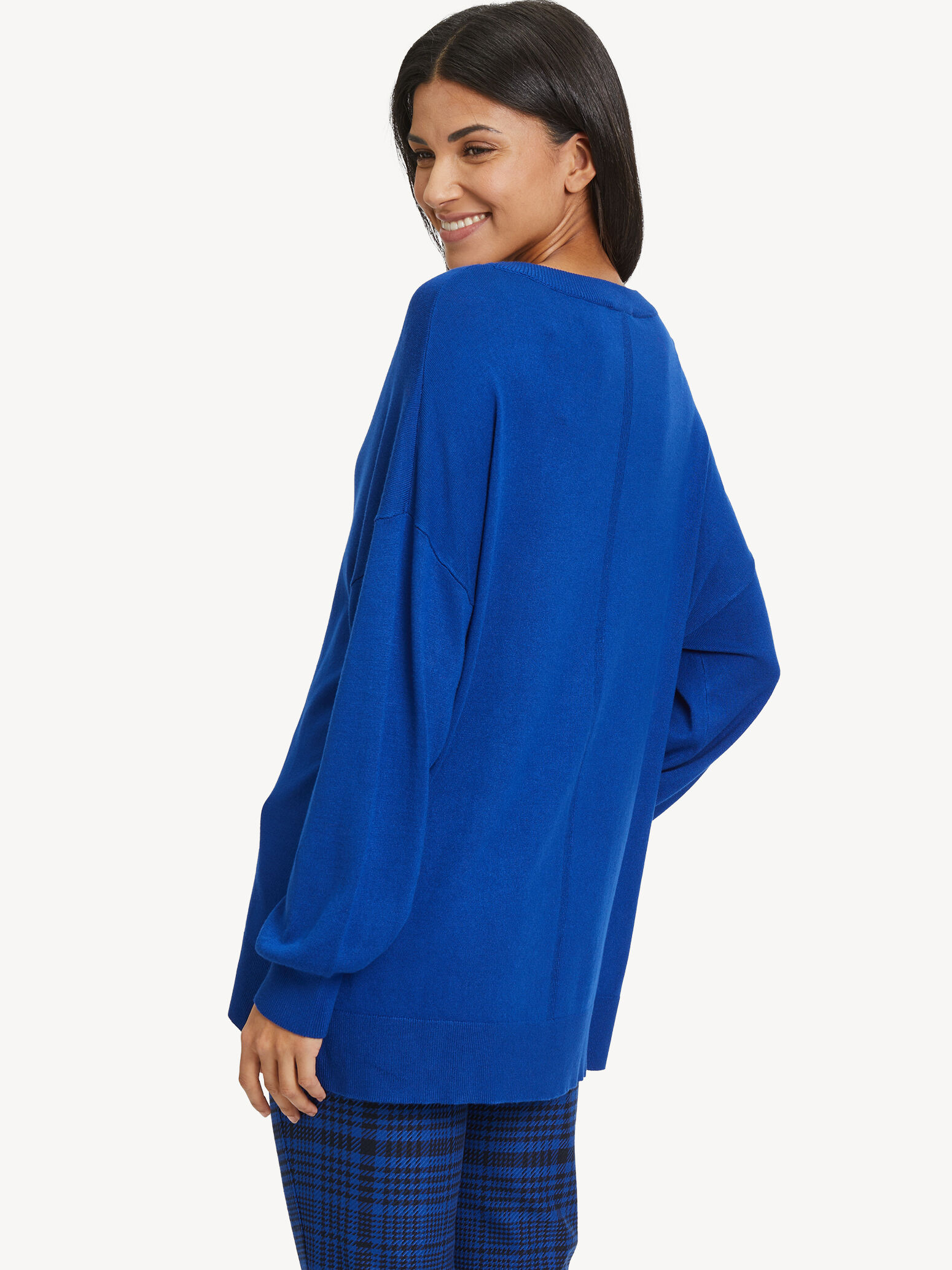 Pull-over en tricot - bleu