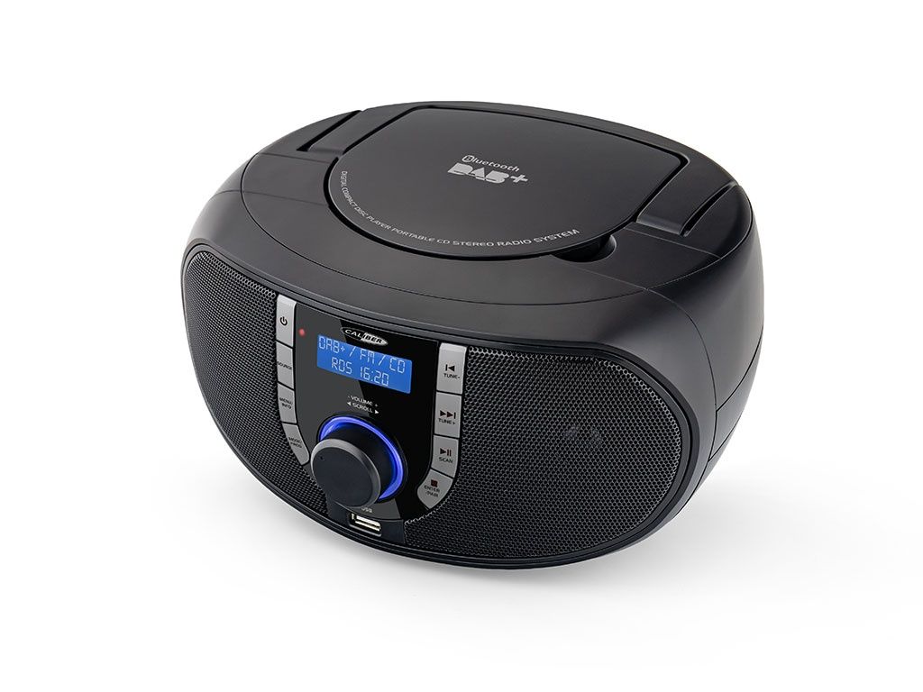 HBC433DAB-BT Tragbare Radio-CD-Player mit DAB + - Schwarz