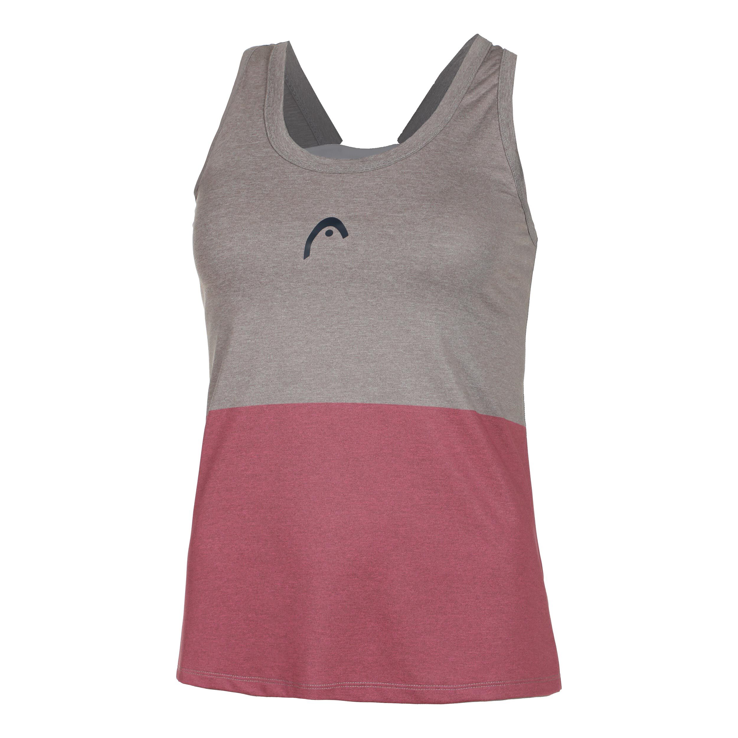 Play Tech Tank-Top Damen - Rosa, Weiß