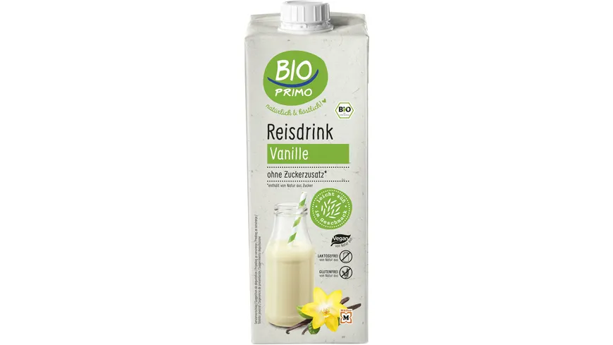 BIO PRIMO Bio Reisdrink Vanille 1 l