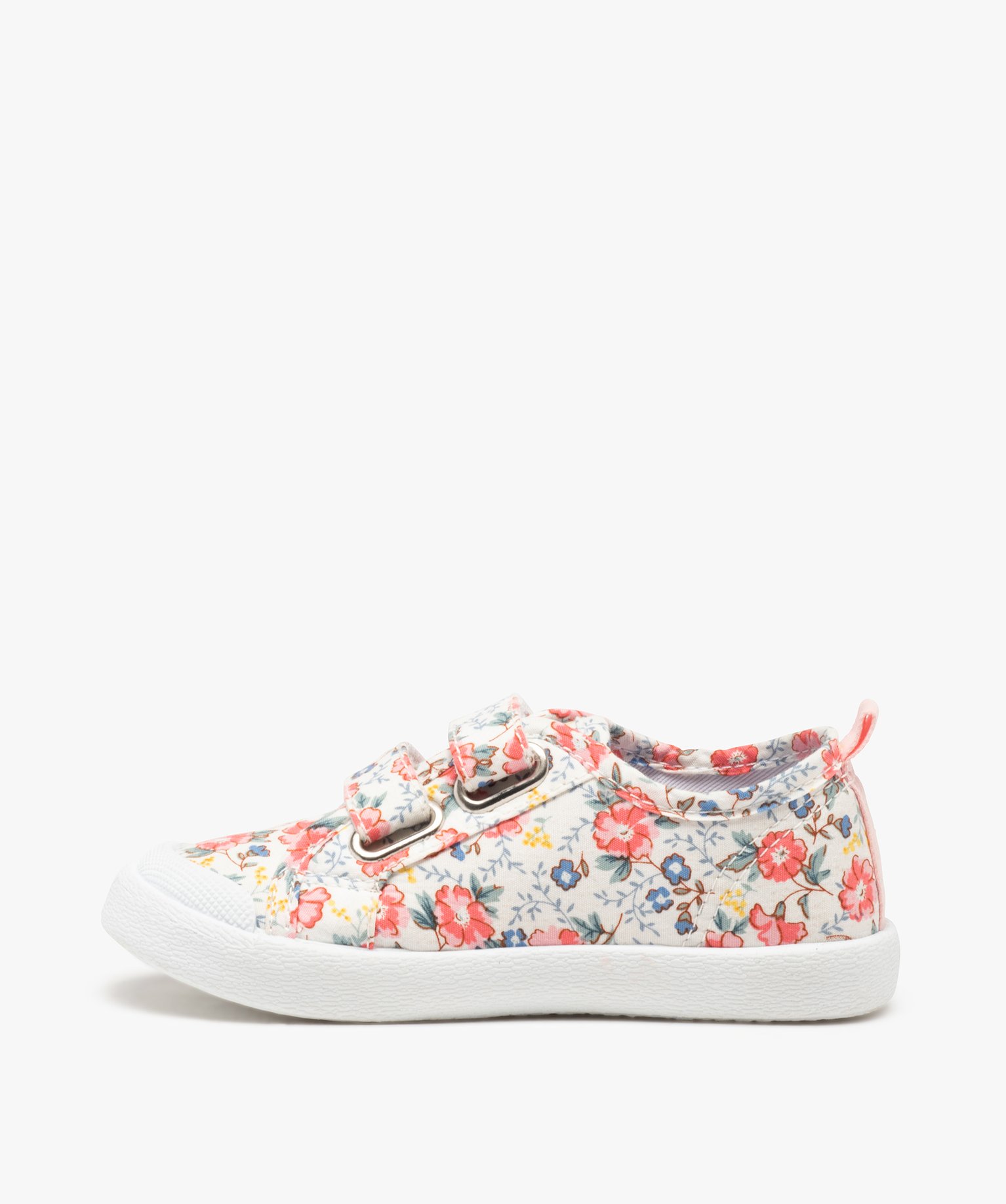 Baskets fille en toile à scratch et bout renforcé vert | GEMO