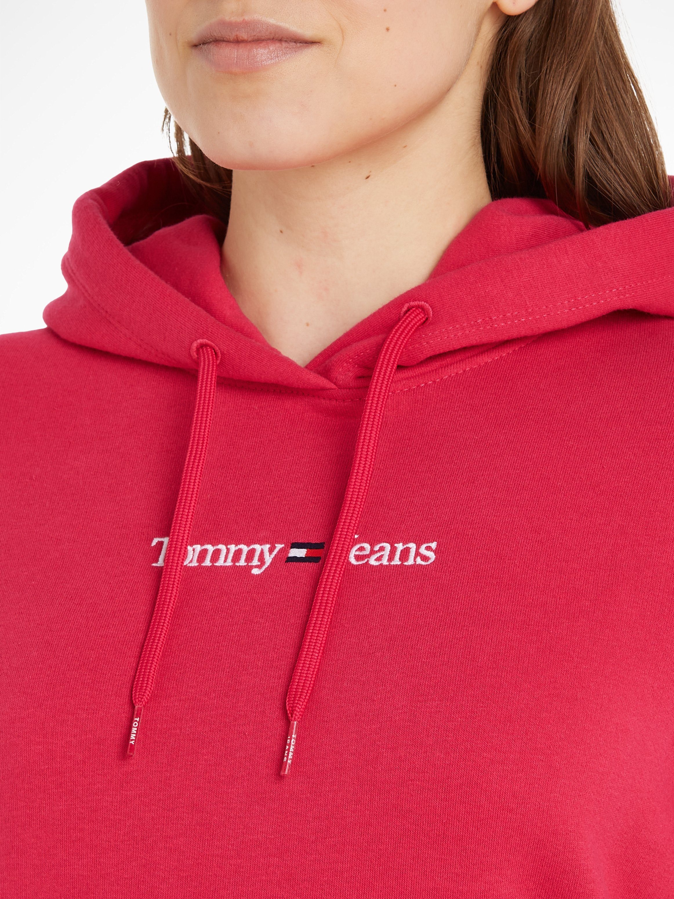 Tommy Jeans Kapuzensweatshirt TJW REG SERIF LINEAR HOODIE mit Tommy Jeans Logoschriftzug