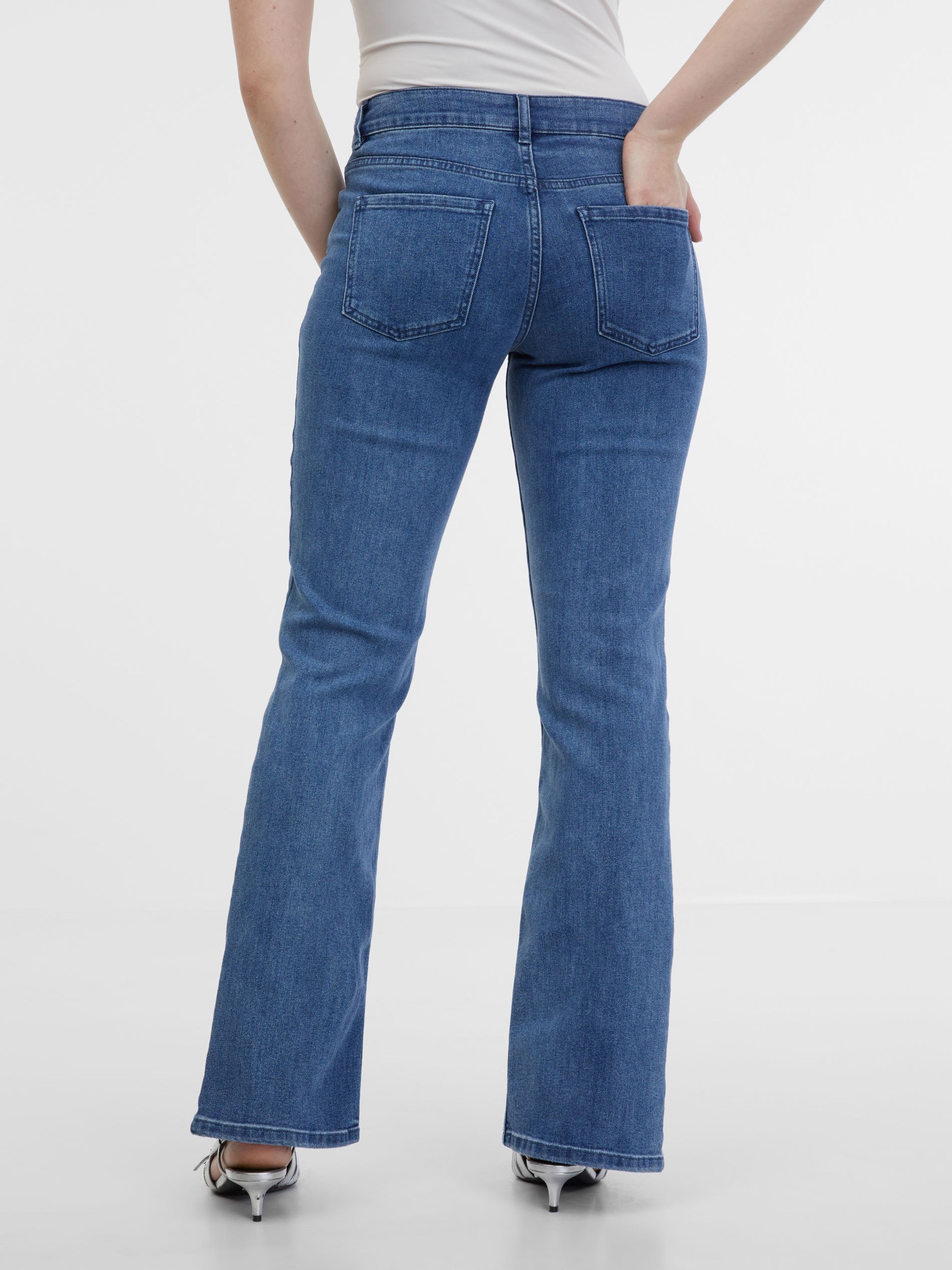 Blaue Flared Fit Jeans Damen ORSAY