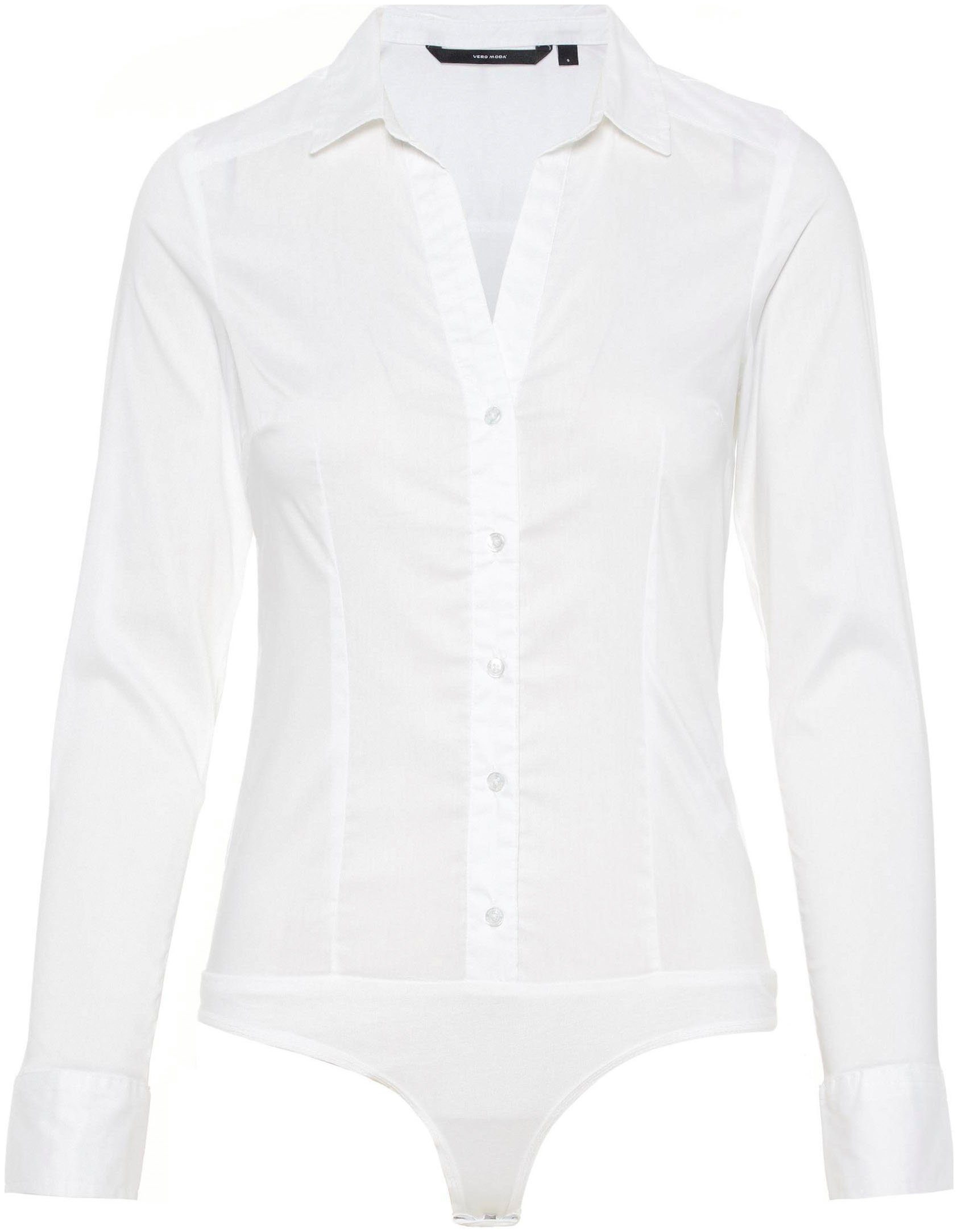 Vero Moda Langarmbody VMLADY L/S G-STRING SHIRT WVN NEW NOOS
