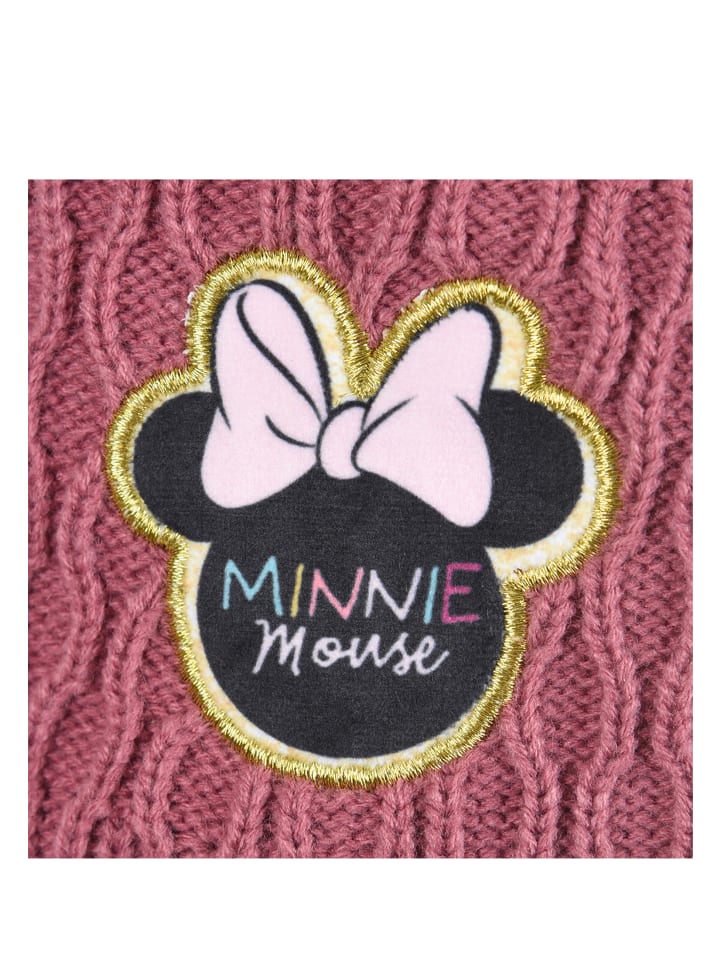 Disney Minnie Mouse Wintermütze mit Bommel in Pink günstig kaufen