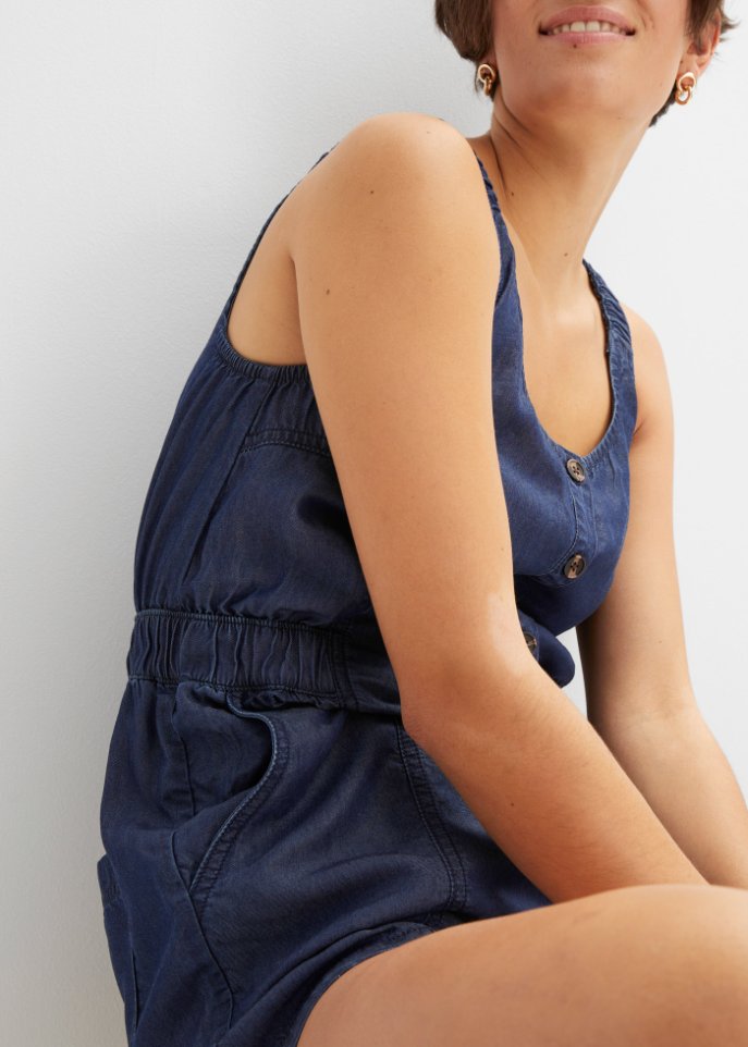 Jeans-Overall aus Lyocell