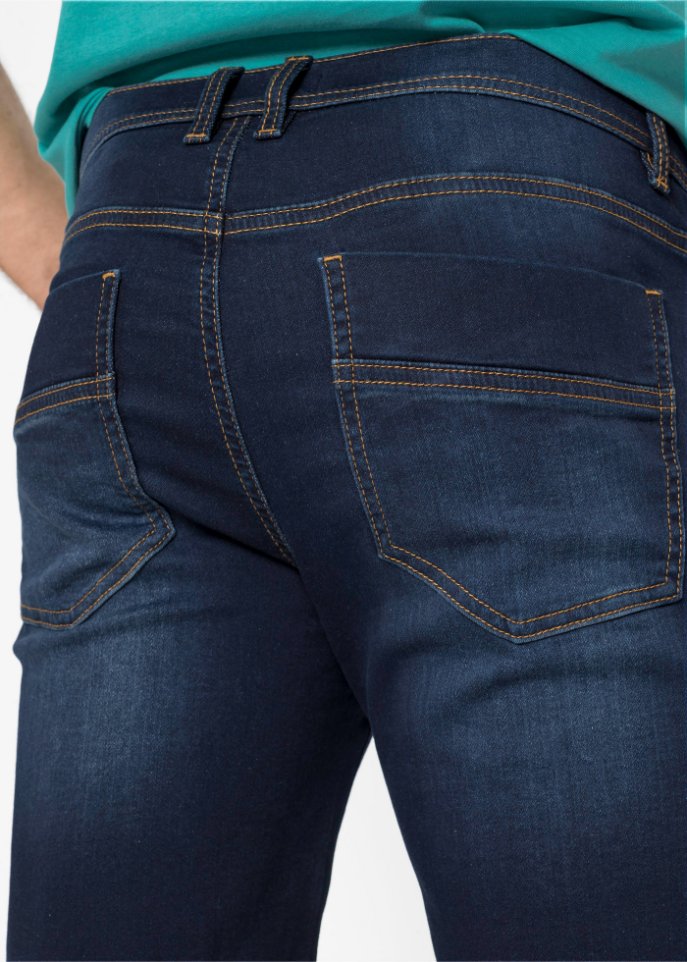 Stretch-Jeans-Bermuda m. Komfortschnitt, Regular Fit