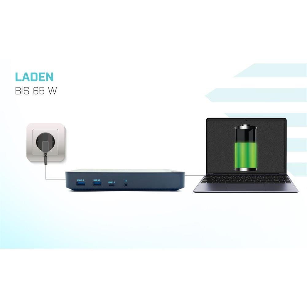I-TEC Laptop-Dockingstation USB 3.0/USB-C/Thunderbolt, 3x Display Docking Station, + Power Delivery 65W