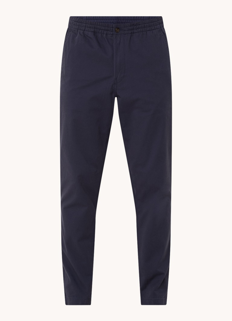 Ralph Lauren Zúžené chino nohavice so sťahovacou šnúrkou a prešitými vreckami