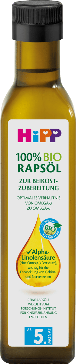 Beikostöl 100% Bio Rapsöl ab dem 5.Monat, 250 ml