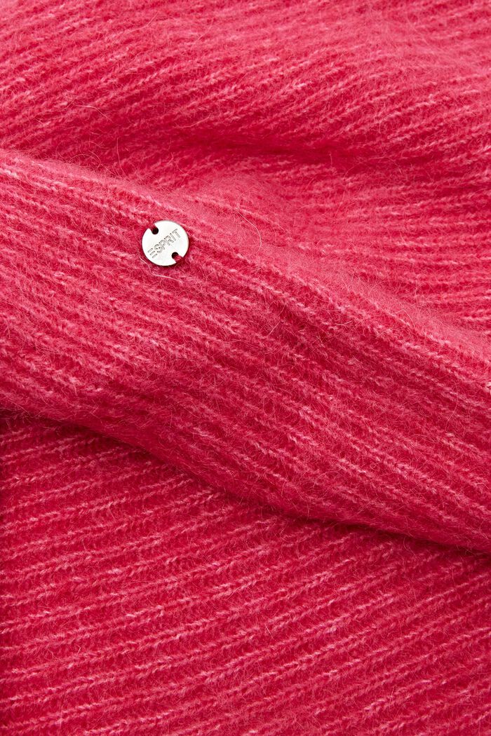 Loop-Schal aus Mohair und Wolle im Twist-Design