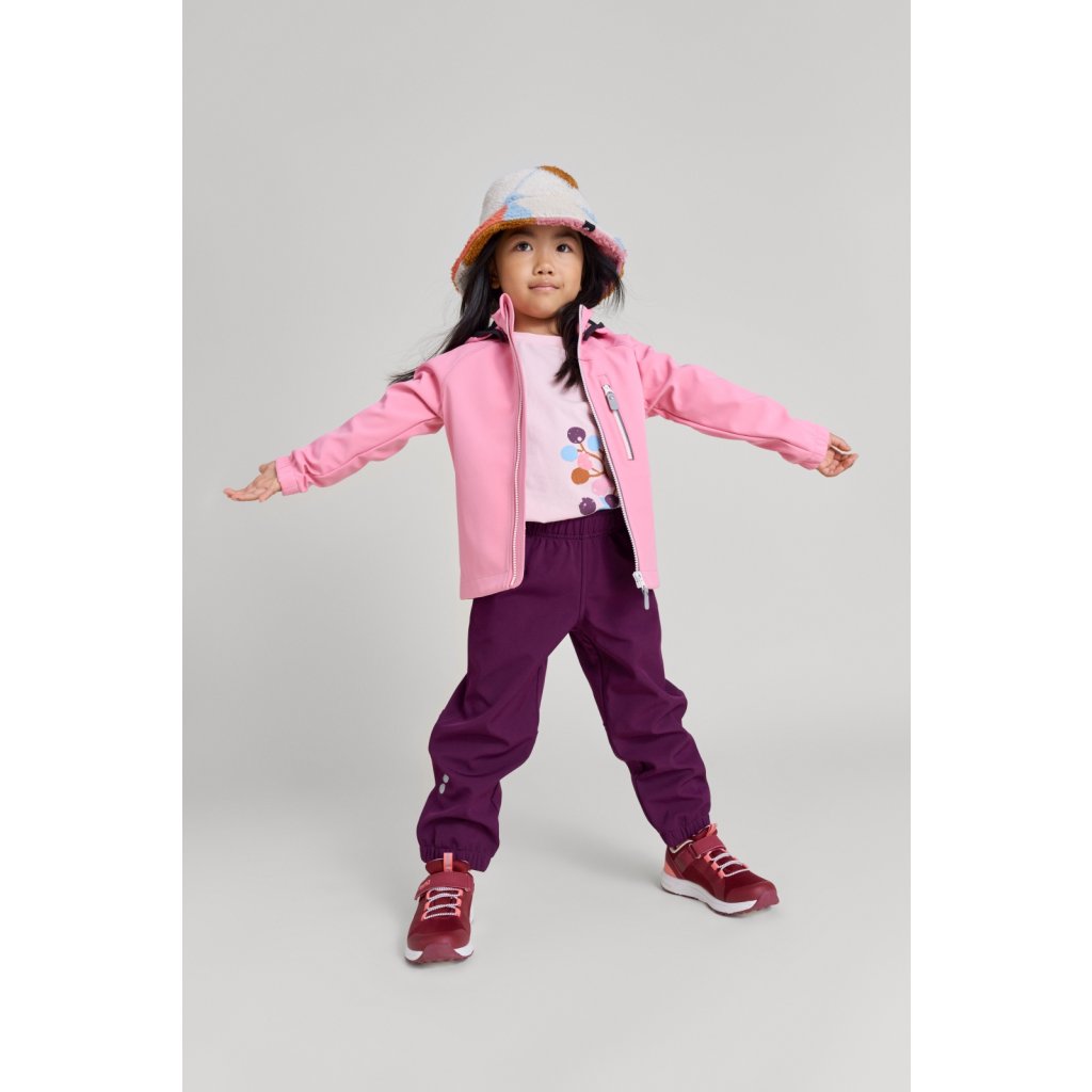 Reima Vantti Sunset Pink Kinder Softshelljacke