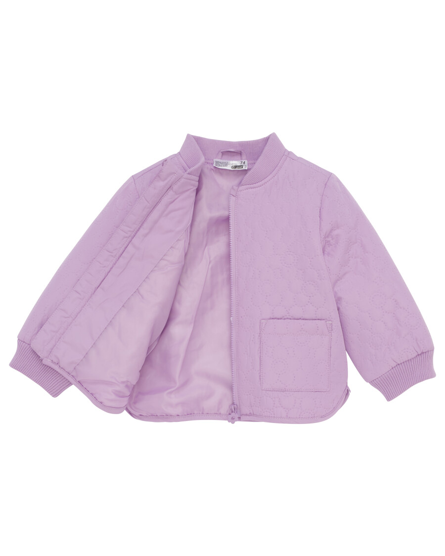 Lila Bomberjacke