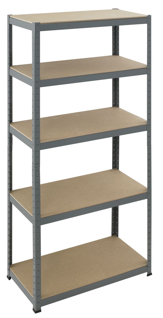 Profi-Bau-Technik ProBauTec Schwerlaststeckregal 265 kg, MDF, pulverbeschichtet, 180x90x45cm