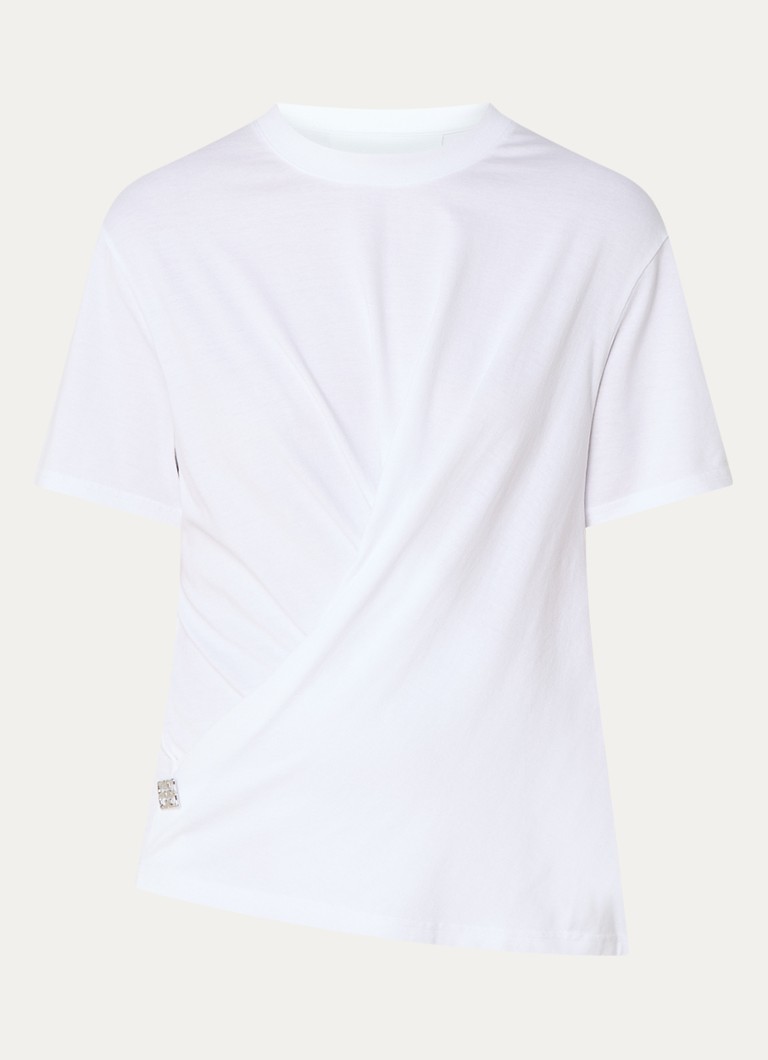 T-shirt Givenchy con bottone decorativo