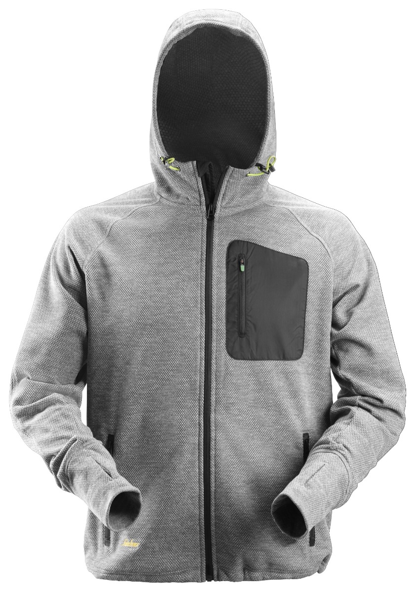 Snickers Workwear 8041 FlexiWork, Fleecejack met Capuchon