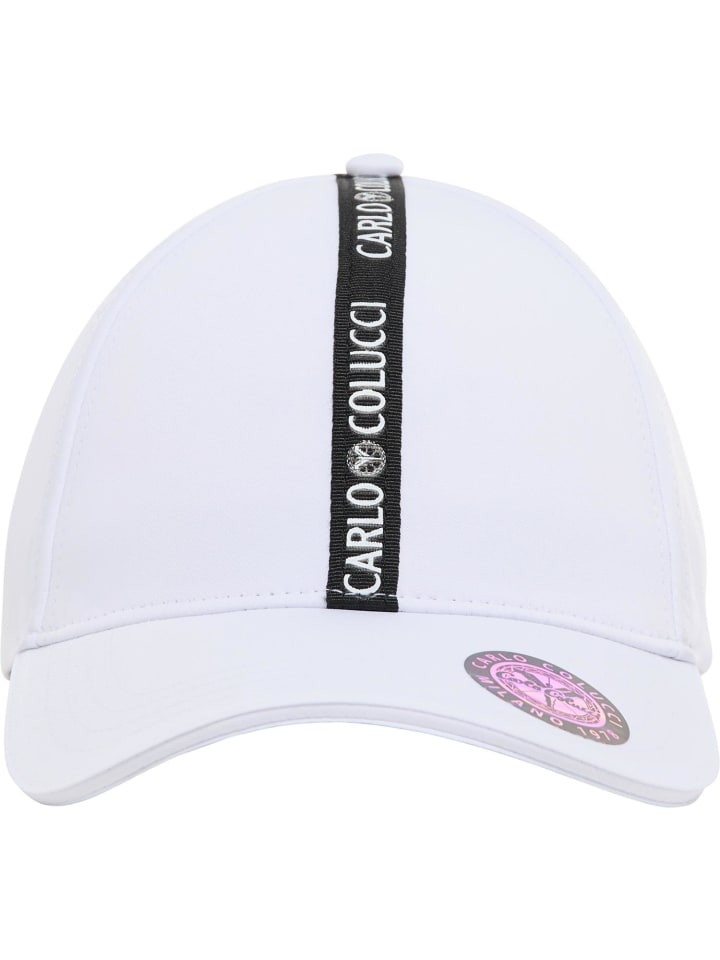 Carlo Colucci Baseball Cap Colorio in Weiß günstig kaufen onesize