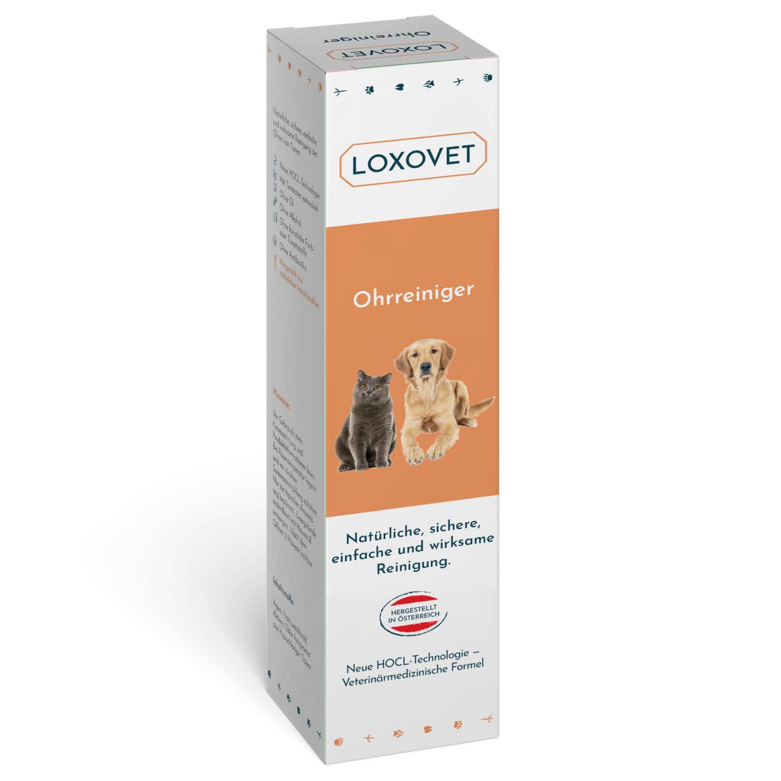 Loxovet Ohrenreiniger Ohrenreiniger 100 ml - für die Reinigung und Pflege der Ohrenpartie, Für Hunde, Katzen und andere Haustiere
