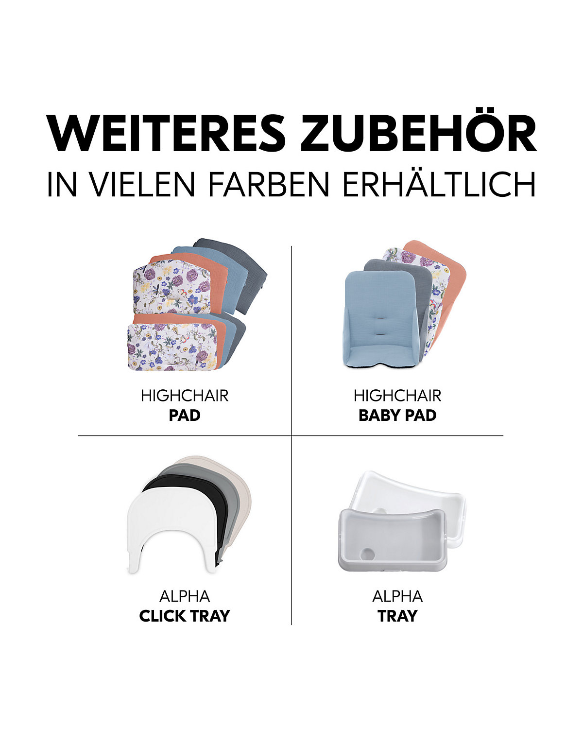 Hochstuhl Beta+ inkl. Sitzverkleinerer, White