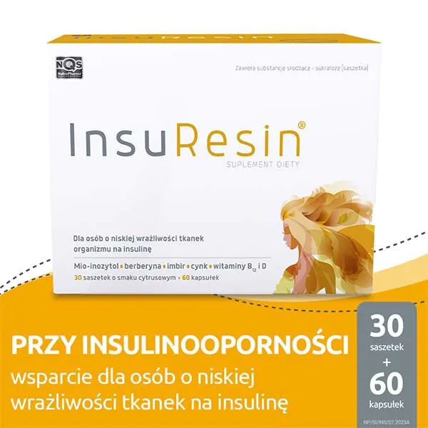 Insuresin, preparat koji pomaže u održavanju odgovarajuće razine glukoze u krvi, Set od 30 vrećica + 60 kapsula
