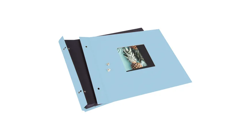 goldbuch Schraubalbum Bella Vista himmelblau 30x25cm 40 schwarze Seiten - erweiterbar