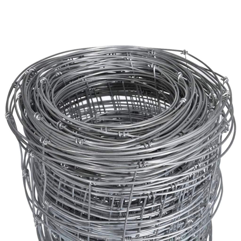 Tapferer Ping Gartenzaun Gartenzaun Verzinkter Stahl 50x0,8 m Silbern, (1-St)