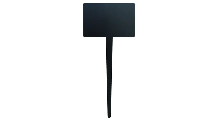 Securit Gartenstecker Rechteck inkl. 1 Stift schwarz