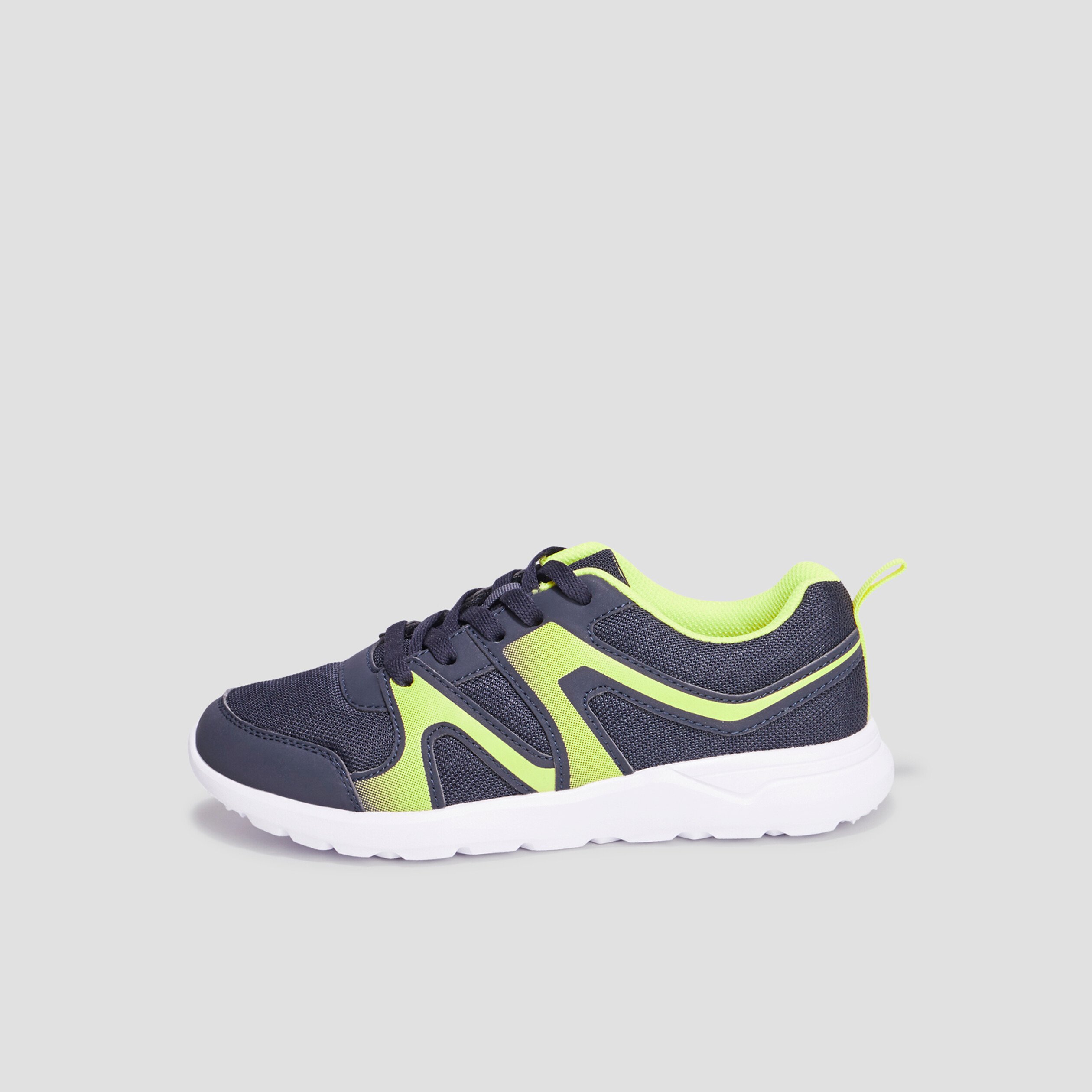Baskets running à lacets Rexited bleu marine garçon | La Halle