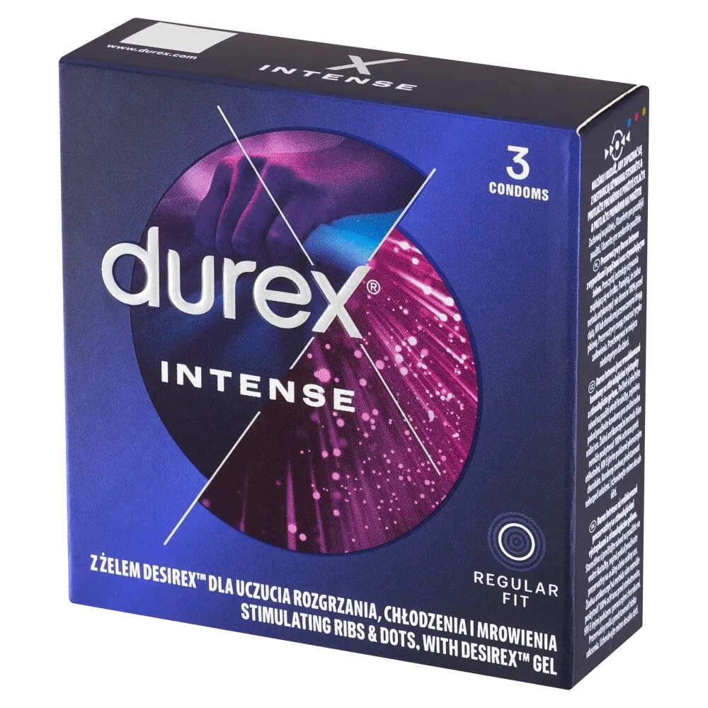 Προφυλακτικά Durex Intense, 3 τεμάχια.