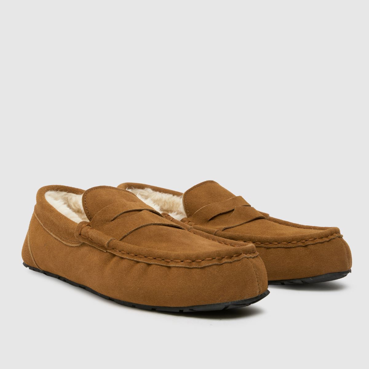 Schuh Stefan – Bruna mockatofflor i mocka
