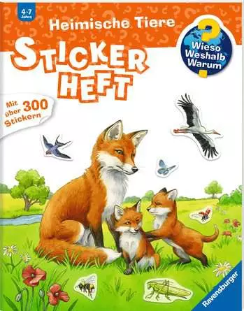 Ravensburger Wieso? Weshalb? Warum? Stickerheft: Heimische Tiere