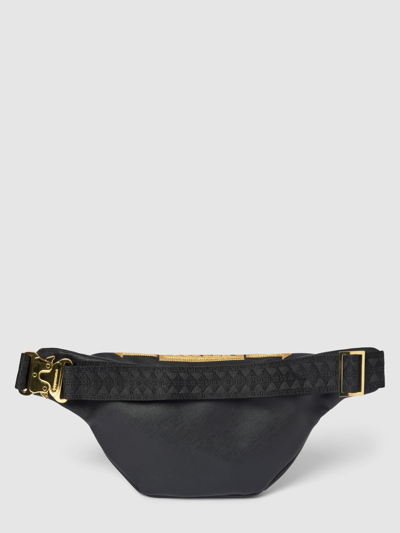 Bauchtasche mit Allover-Muster Modell 'TRIBAL GOLD SAVVY' in schwarz
