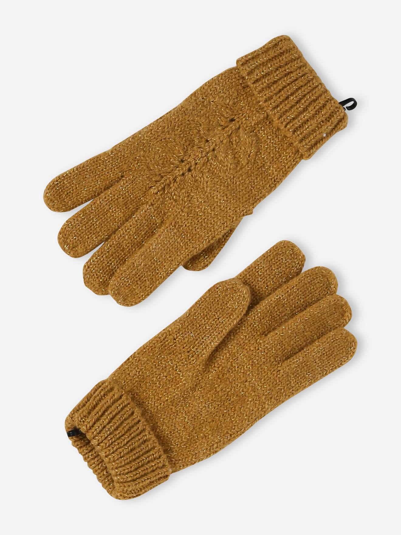 Vertbaudet Mädchen-Set: Mütze, Rundschal & Handschuhe - wollweiß