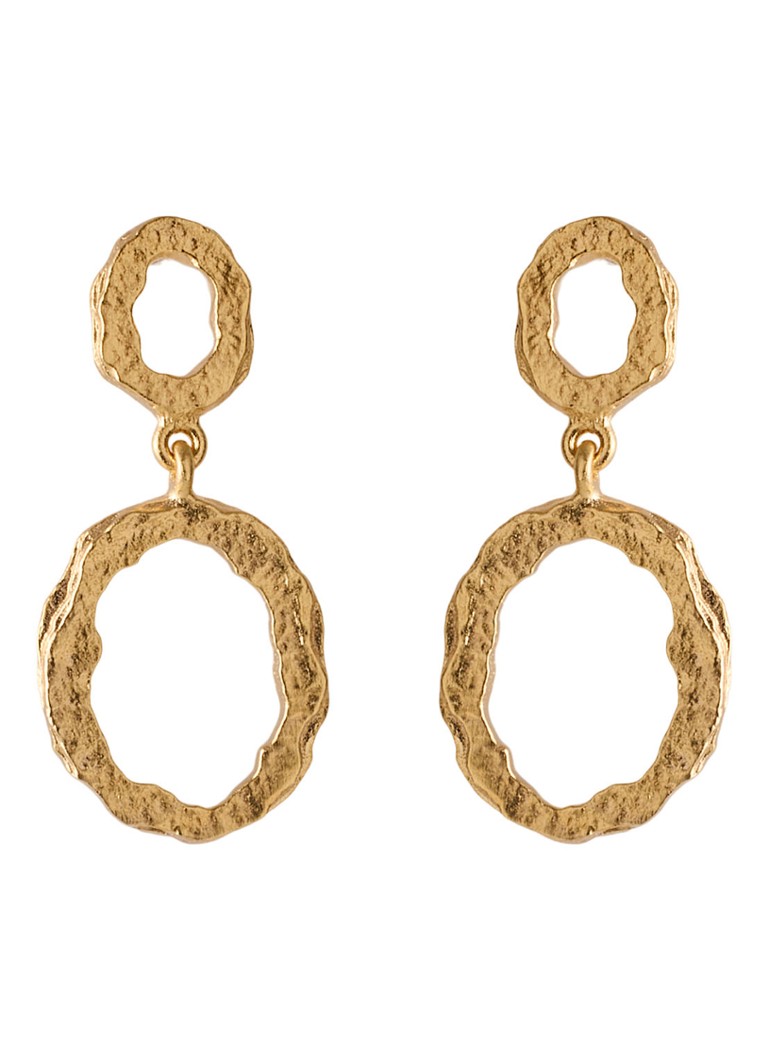 Pernille Corydon Shadow Storm gold-plated stud earrings
