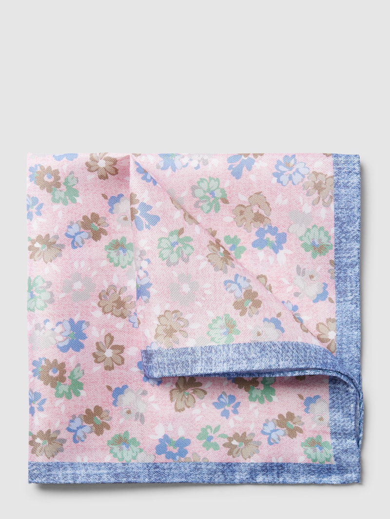 Einstecktuch mit Allover-Muster in rosé